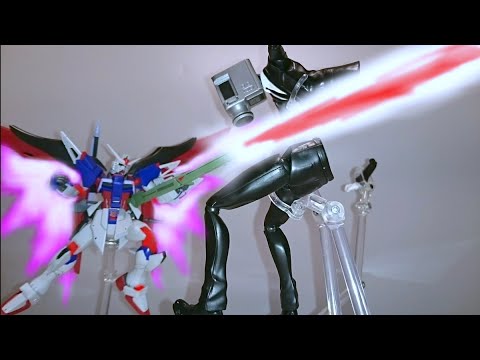 【ガンプラコマ撮り】デスティニーガンダム spec2 VS カメラ男　　　　　機動戦士ガンダムSEEDFREEDOM