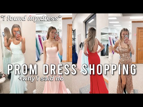 let’s go PROM DRESS shopping *vlog*