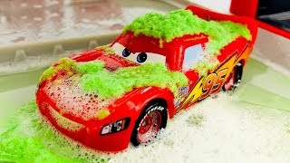 Carros para niños | Car Wash Disney Pixar Cars | Rayo Mcqueen Lavado de Coches