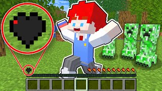 ダメージを受けたら死ぬ！？体力が1しかない世界で生き残るマインクラフト【まいくら・Minecraft】よろずや🍭