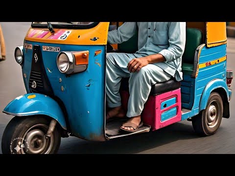 Rickshaw ride from sakhi Hasan to five star #karachi #rickshaw #rickshawride