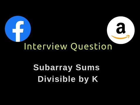 Subarray Sums Divisible by K - Python