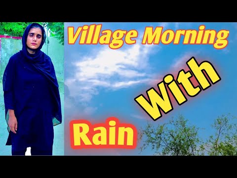 Village Morning With Rain | Pure Mud House in Pakistan ||Sumia khan family ||