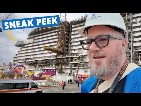 I Saw a Cruise Ship Being Built | Norwegian Aqua Ship Tour and Norwegian Luna Construction in Italy