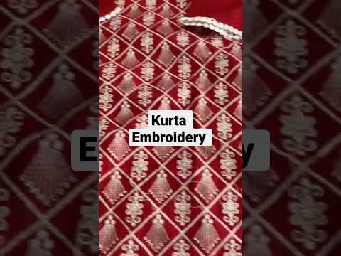 kurta love... embroidery kurta .. red color..