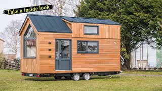 Take a Tour of This Beautiful Tiny House on Wheels | #tinyhouseonwheels