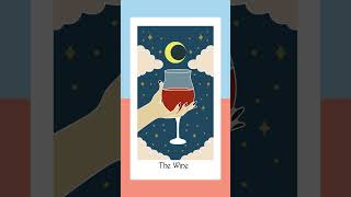 Tarot Drink illustration The Wine #tarotcard #tarotillustration #freelancer #illustration #character