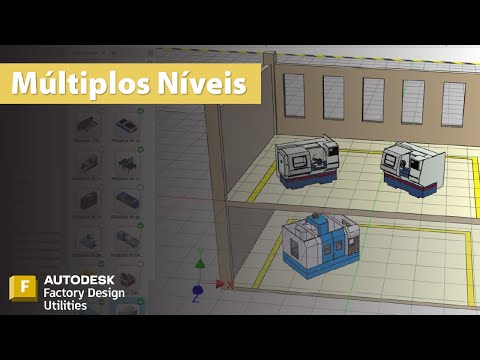 Trabalhando com múltiplos níveis no Autodesk Factory Design Utilities 2023