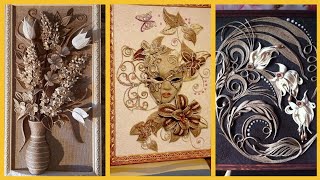 10 Jute craft painting | Home decorating ideas handmade | Wall decor @drmedical_knowledge