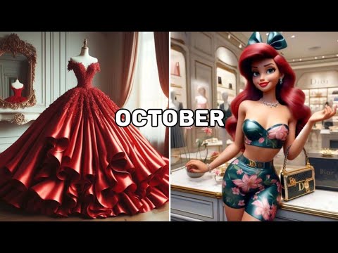 ✨Choose Your Birthday Month and See Your Gown & Disney Princess Luxury Style🎁👗💖❤️🎉 #glowup #disney