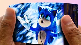 Sonic the Hedgehog 2 Knuckles Scene Flipbook | Sonic the Hedgehog 2022 Animated Flipbook