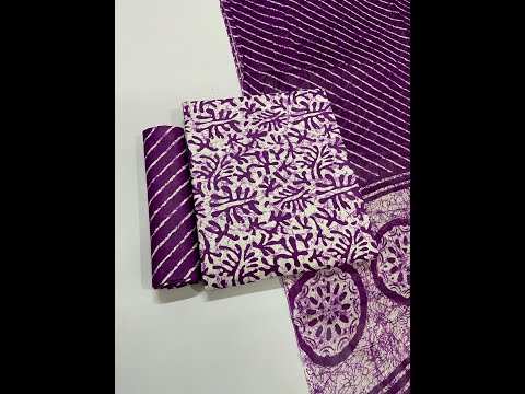 Pure Cotton Fabric Self Batik Print Suits Dress Material