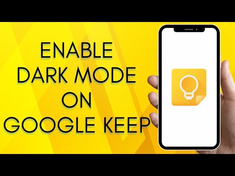 How To Enable The Dark Mode On Google Keep