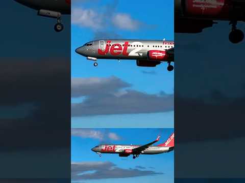 Jet2 landing at Barcelona AirPort #youtubeshorts #remix #planespotting #aviation #shorts #short