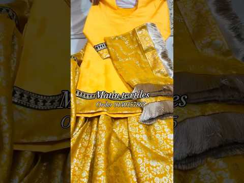 Haldi k liye Banarsi gharara available order. 9140357865 #banarsigharara #matintextile