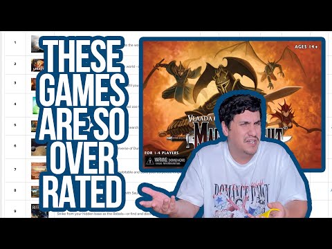 Top 10 Overrated Games 2024 | BGG Top 100 Overrated Games