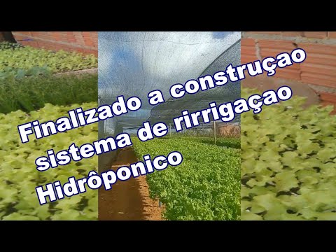 Finalizado a construção de produção Hidropônica