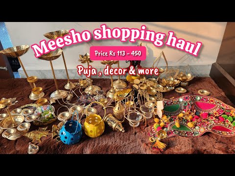 Meesho 20 + home decor shopping haul || puja / decor & more #meeshohaul