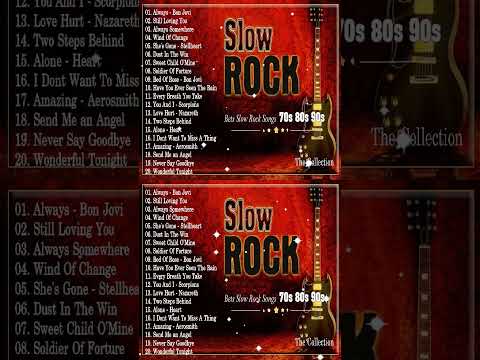 Guns & Roses, Bon Jovi, Scorpions , Aerosmith, White Lion || Best Slow Rock Songs Ever