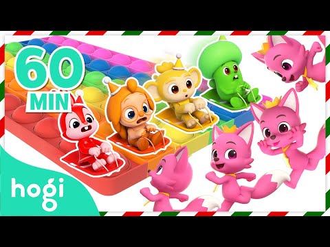 [BEST] Learn Colors with Train, Pop It and More｜Jingle Play｜Holiday Songs for Kids｜Hogi Christmas