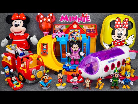 Satisfying with Unboxing Disney Junior Minnie Mouse Bow Liner Jet playset | Review Toys ASMR