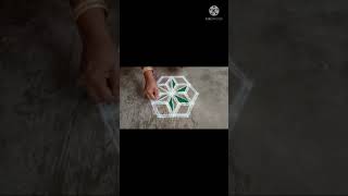 Creative lotus kolam /Thamarai kolam