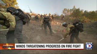 New fire erupts northwest of Los Angeles