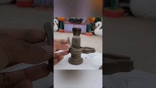 🔱Shivling easy making process with natural mitti #shorts #shivratrispecial #shivling #trending