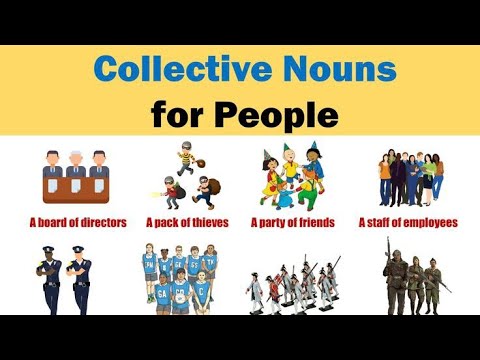 Collective nouns used for group of people you might not know and if you know then you must revise