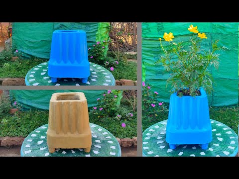 Cement pot making idea | CEMENT DIY | Easy and beautiful | perfect cement pots