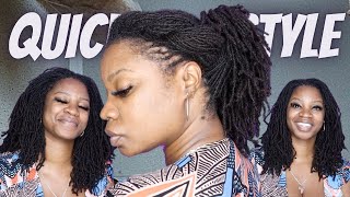 Sisterlocks Styles - Quick Pony w/ a Twist | Drknlvely