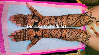 beautiful Bridal Mehndi Design #monikamehndiart