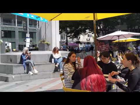 Seattle City Center/Convention Center-Rooftop Garden/High Building西雅图城市风景/会议中心-屋顶花园/高楼大厦林立  西雅图畅游(4)