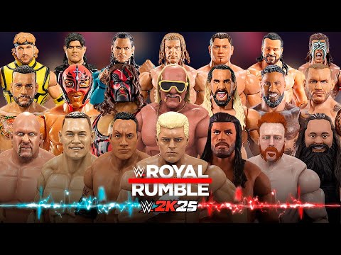 30 Man Elite Action Figure Royal Rumble Match! (WWE 2K25 Countdown)