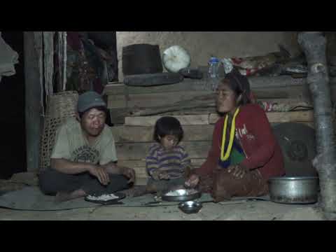 Nepali village || Brushing in the village