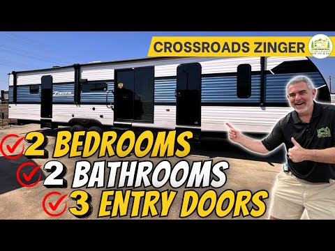 2 Bedrooms and 2 Full Bathrooms in a Travel Trailer