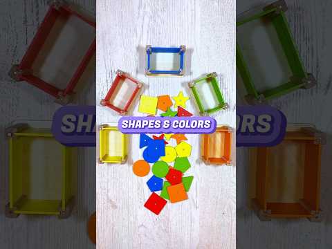 Color & Shapes Sorting Game for Toddlers | Educational Activities for Toddlers #shorts