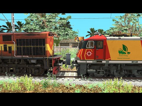 ELECTRIC TO DIESEL LOCOMOTIVE CHANGE | BUMPY RAILROAD | Train Simulator | Railworks | RAILWAY RITAM