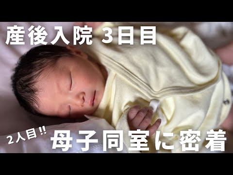 母子同室の1日を撮ってみた。#経産婦 #新生児 #女の子ベビー