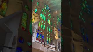 Inside Sagrada Familia Barcelona Spain