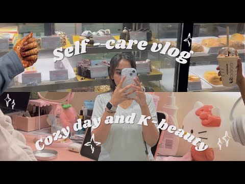 Aesthetic Indian vlog 🎀 | Self care, New K-beauty skincare, coquette nails, Night skincare routine 🎧