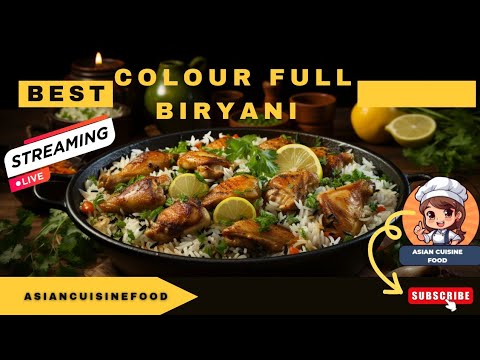 Best colour full biryani eat with @Asiancuisinefood