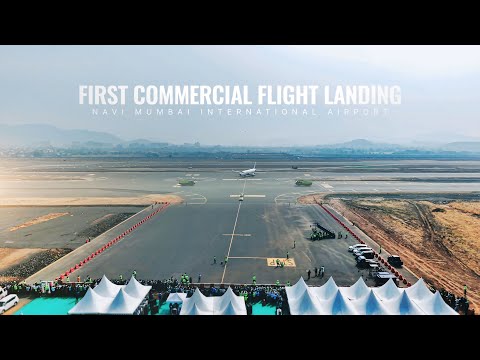 Historic Moment At Navi Mumbai International Airport | Successful Landing Of First Commercial Flight