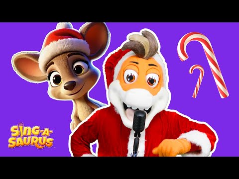 Fun Christmas Songs Compilation!🎄 Music for kids + Jingle Bells 🎅🏼 | Sing-A-Saurus