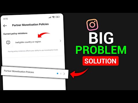 Ineligible Country Or Region Instagram | Instagram Partner Monetization Policies Problem