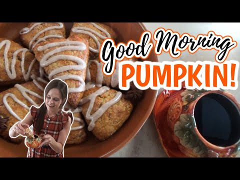 ☕ Dip them in coffee, you'll be happy! 🍁 Homemade Pumpkin Scones | Fall Farmhouse Breakfast