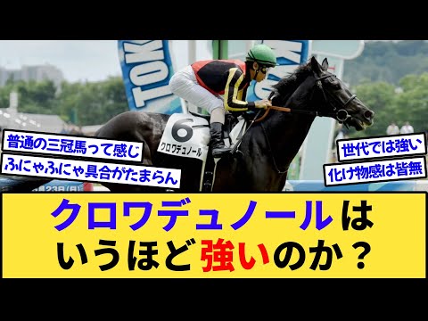 【競馬】クロワデュノールはいうほど強いのか？