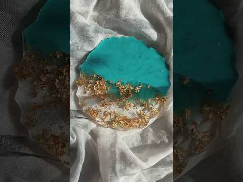 Easy Resin Art| Resin Coasters #resinart #resincoasters #ytshorts #shorts #youtubeshorts