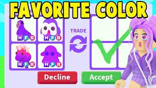 Trading Pets in Their Favorite Colors! (Adopt Me)