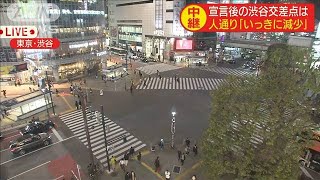 「緊急事態宣言」発表で東京の街はいま・・・(20/04/07)